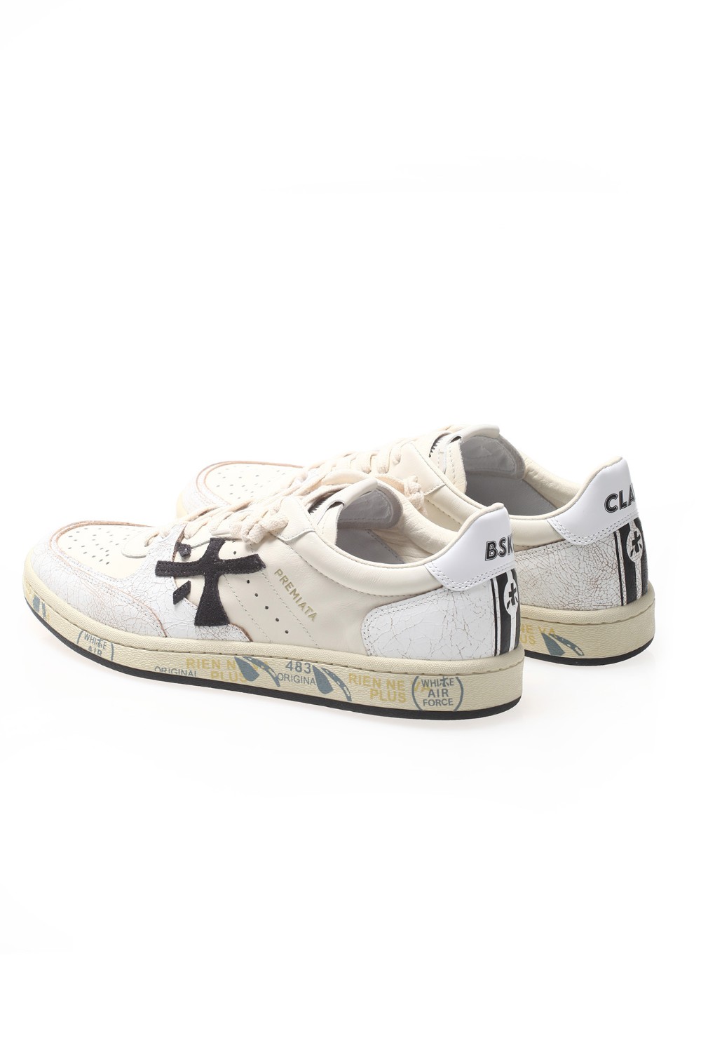 shop PREMIATA Saldi Scarpa: Premiata sneaker "Bskt Clay 6775".
Suola in gomma con profilo a cassetta.
Altezza Suola 2,5 cm.
Fusbet Interno 28,3 cm.
Composizione: suola: 80% gomma, 20% EVA; tomaia: 70% pelle di agnello, 25% pelle di vitello, 5% PU; fodera: 100% pelle di capra.
Made in Vietnam.. BSKTCLAY 6775-6775 number 6618391